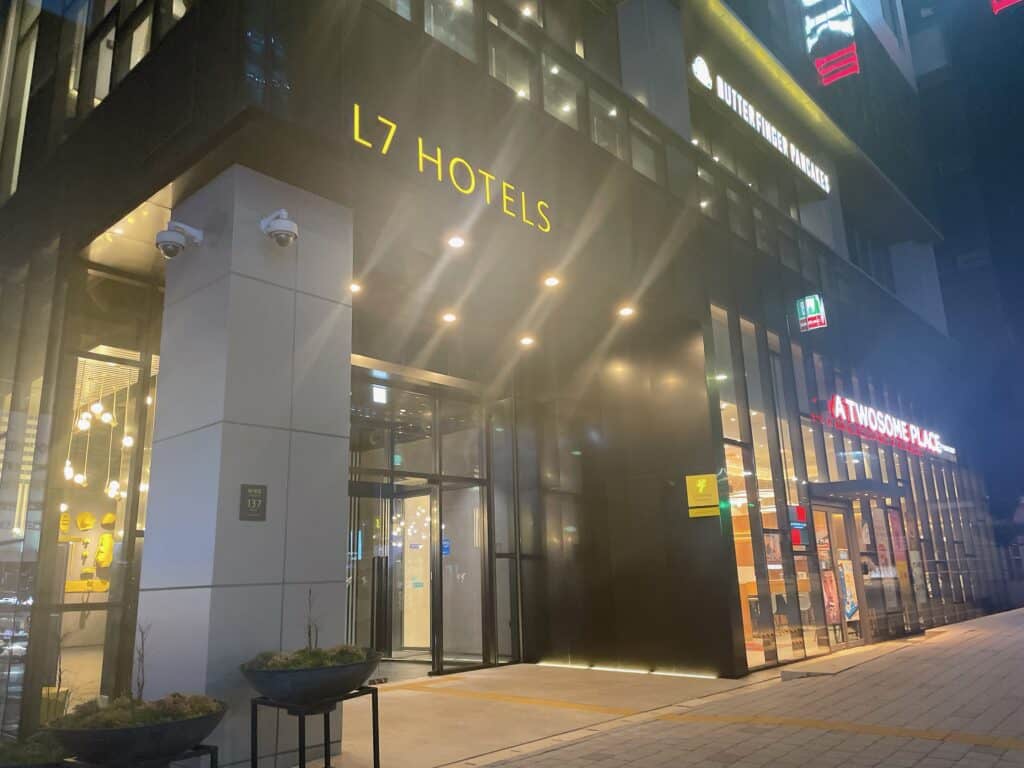 L7ホテル明洞の入り口
