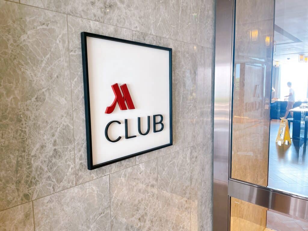 バンコクマリオットスリウォンのクラブラウンジの外観