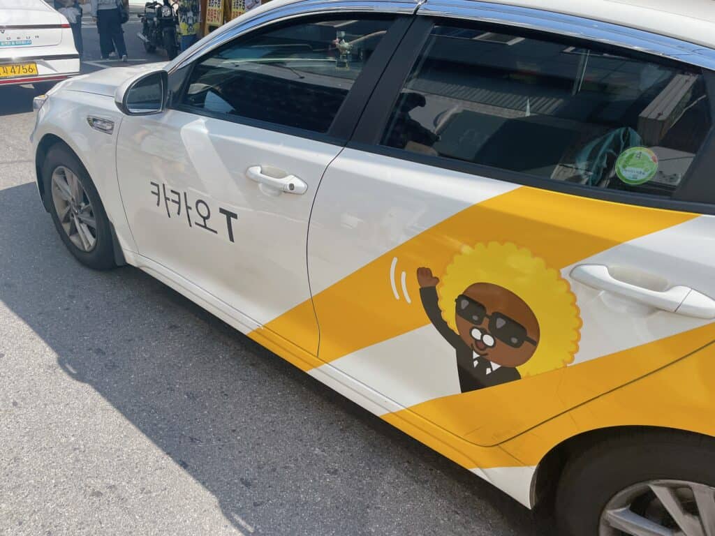 韓国のタクシー