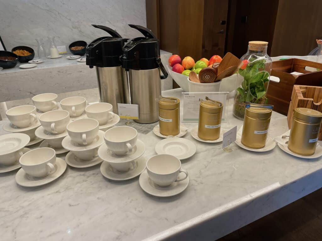 コーヒーーや紅茶コーナー