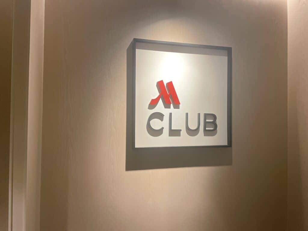 チェンマイマリオットホテルのクラブラウンジの入り口