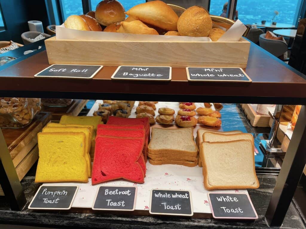 別角度から撮影したパンコーナー