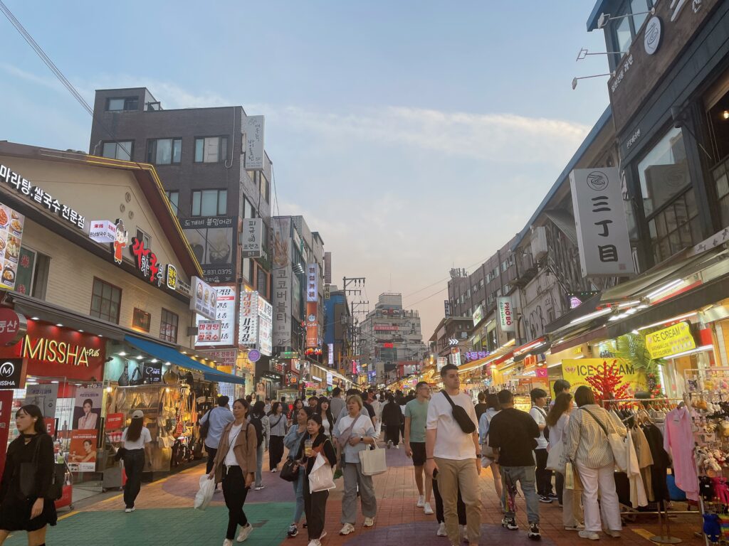 別角度から撮影したホンデの街並み