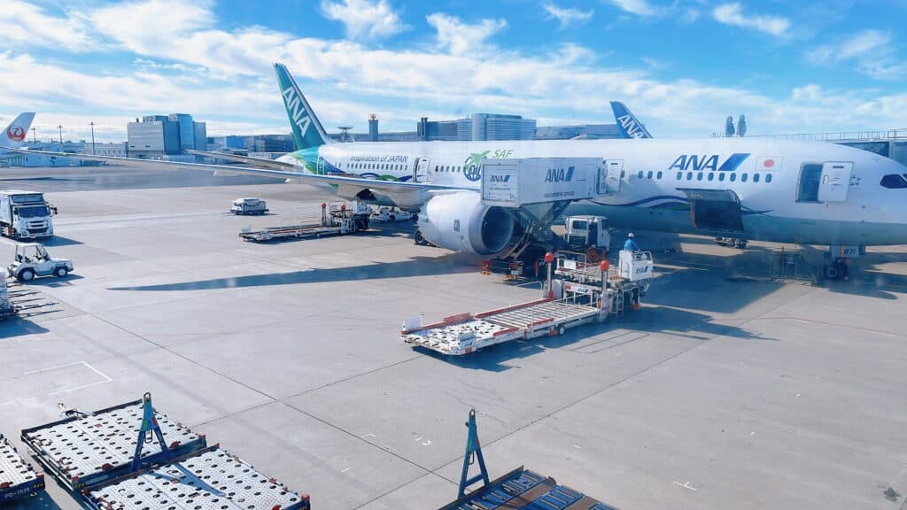 ANAボーイング787の機材