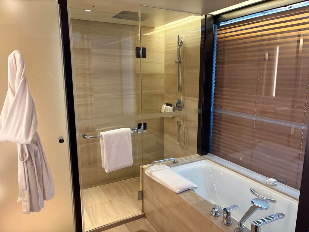 新羅ホテルのバスルーム