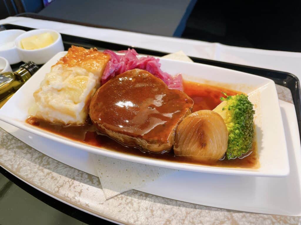 羽田→ロンドン線で提供された機内食