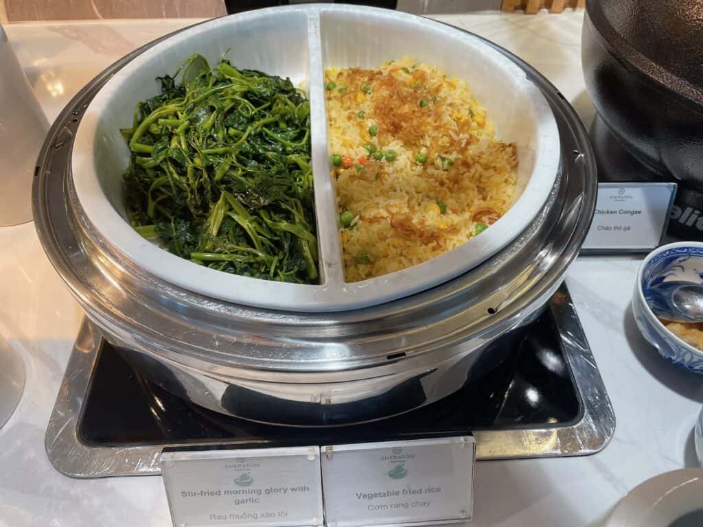 空芯菜炒めとチャーハン