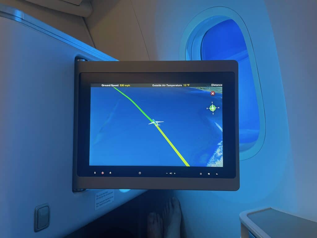 タッチパネルを正面に向けた場合の様子