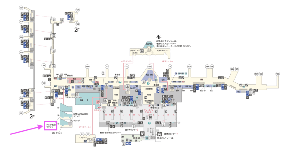 羽田空港第三ターミナルのマップ