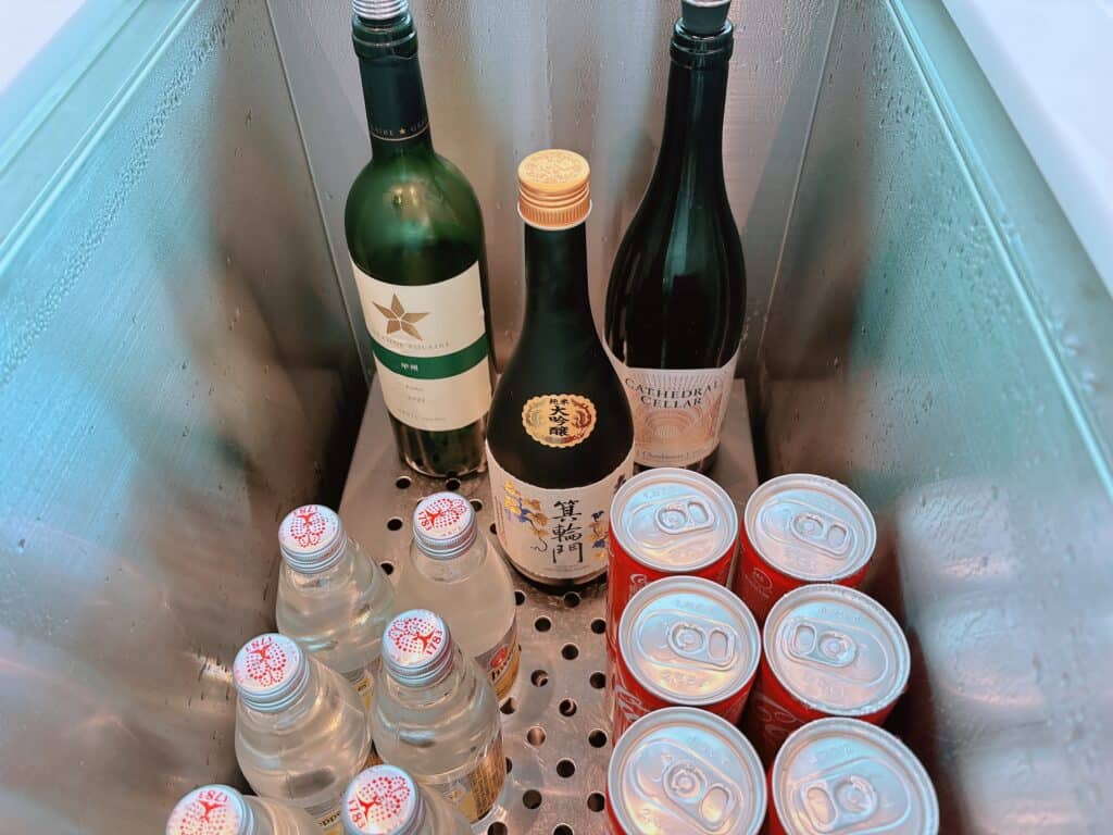 白ワインや日本酒