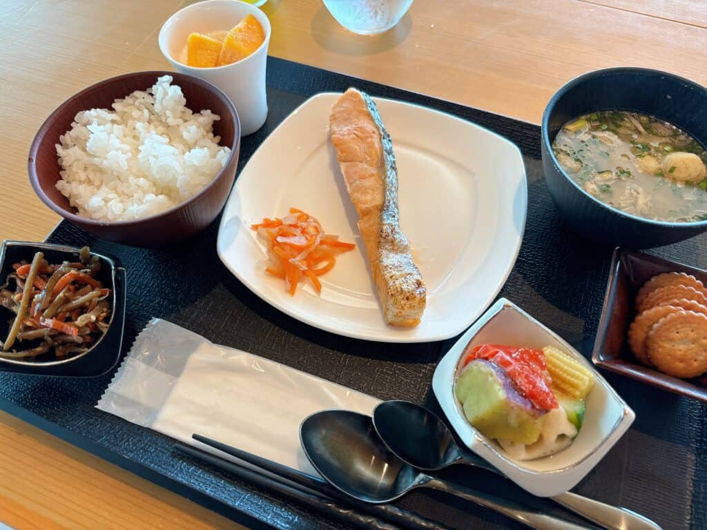 実際に注文した焼き鮭御膳