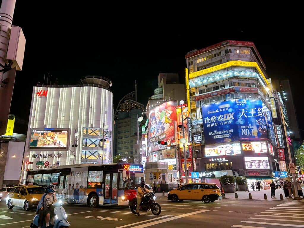 西門町エリアの様子