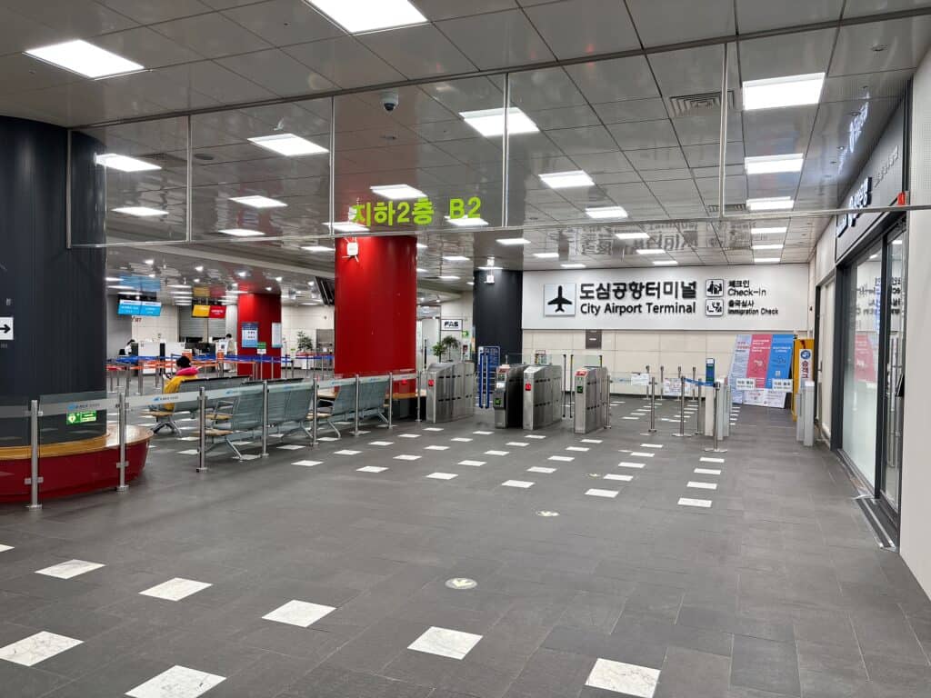 ソウル駅都心空港ターミナルの入り口
