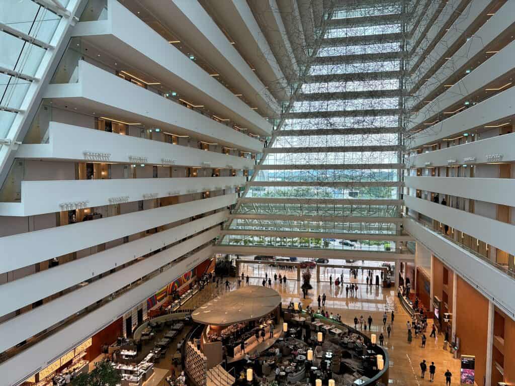 マリーナベイサンズのロビーフロア