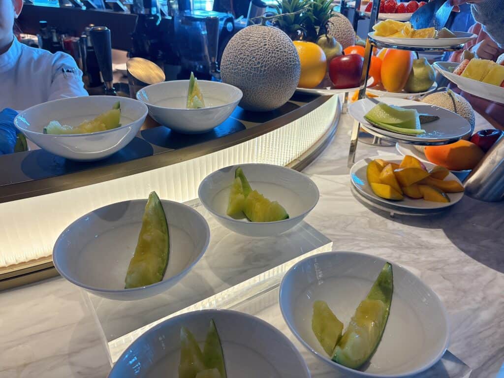 マスクメロンのカット