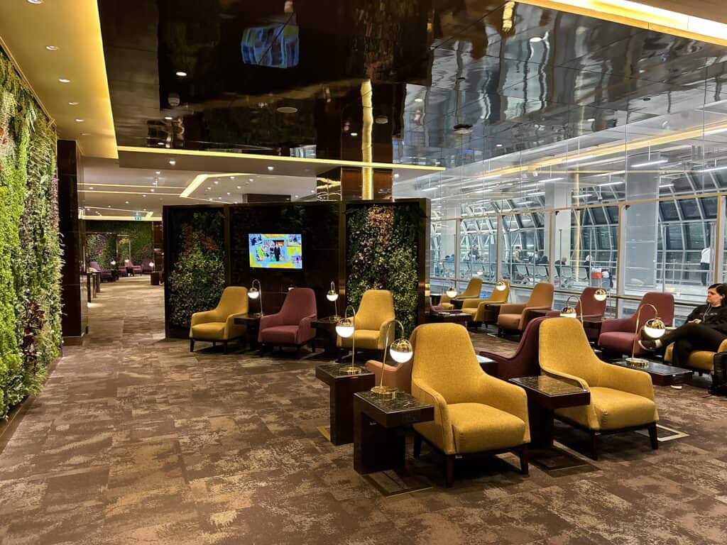 スワンナプーム国際空港のロイヤルシルクラウンジ