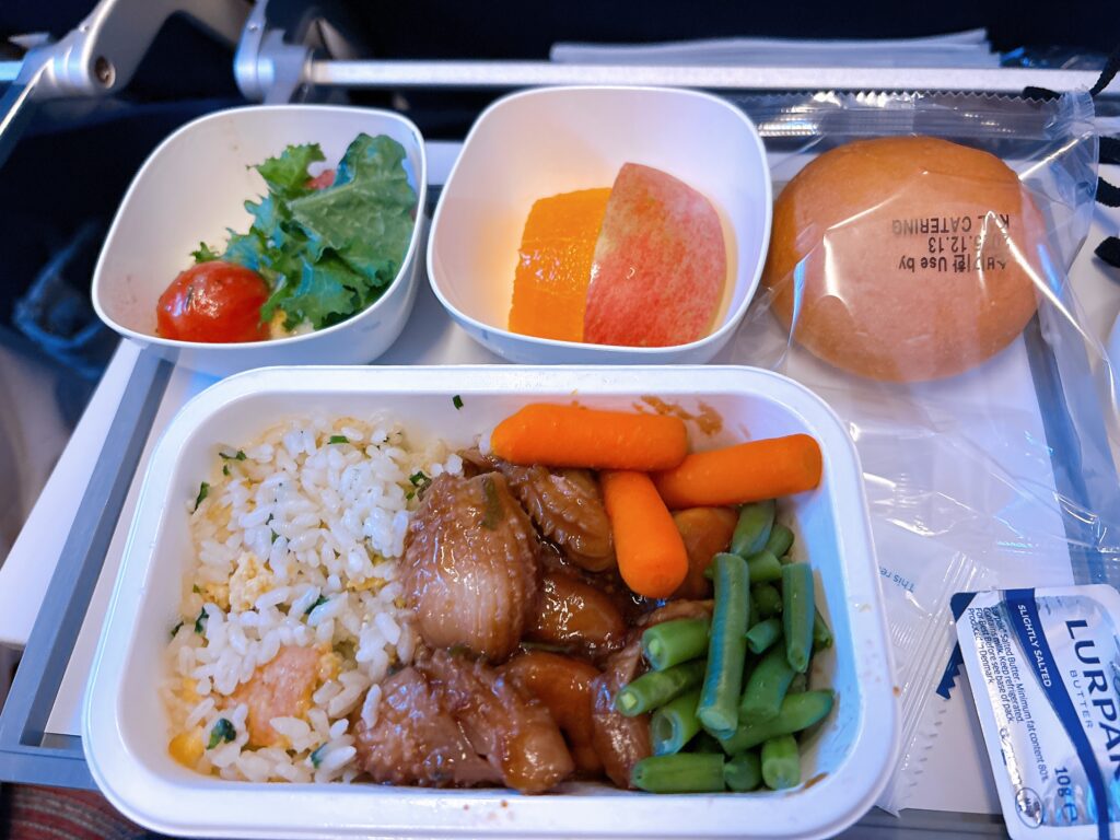 ソウル(金浦線)→羽田線の機内食