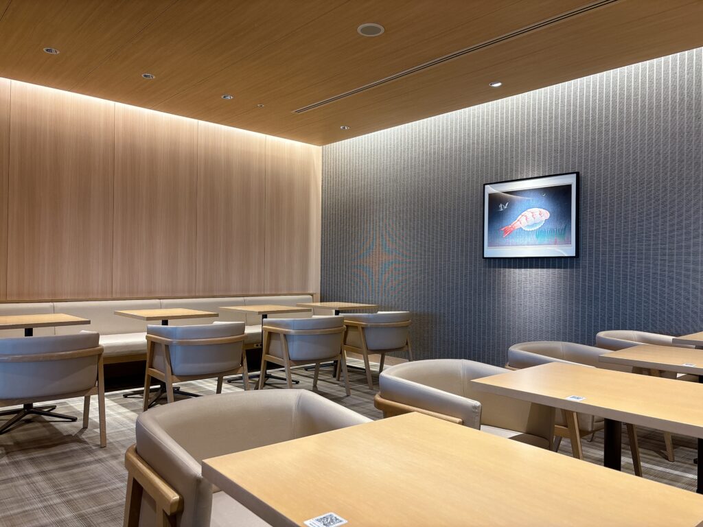 鮨 鶴亭の別フロアの内観