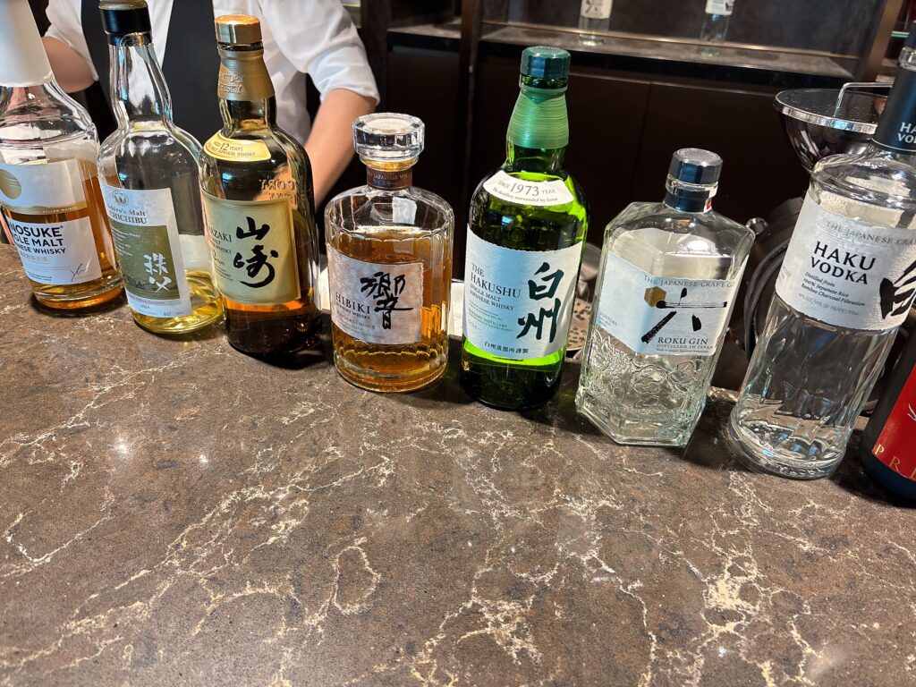ジャパニーズウイスキーやウイスキーのラインナップ