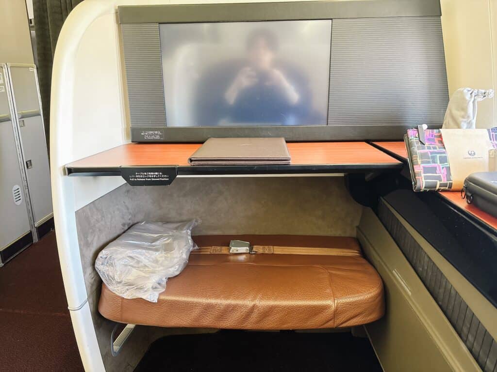 真正面から撮影したJAL SUITE