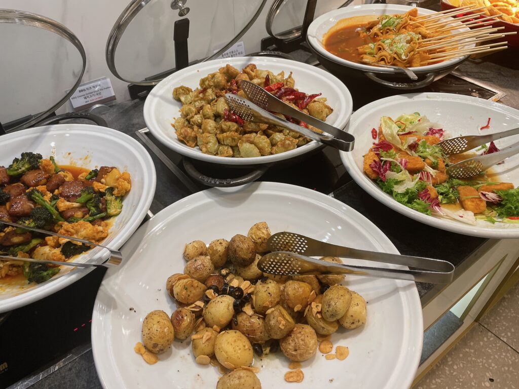 仁川空港のプライオリティパスラウンジで提供されている軽食