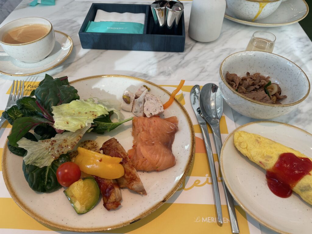 ルメリディアンソウルの朝食ビュッフェメニュー