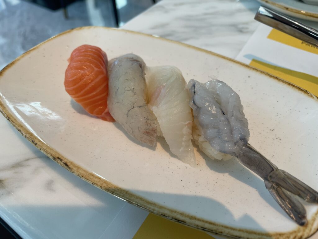 ルメリディアンソウルの握りたてのお鮨