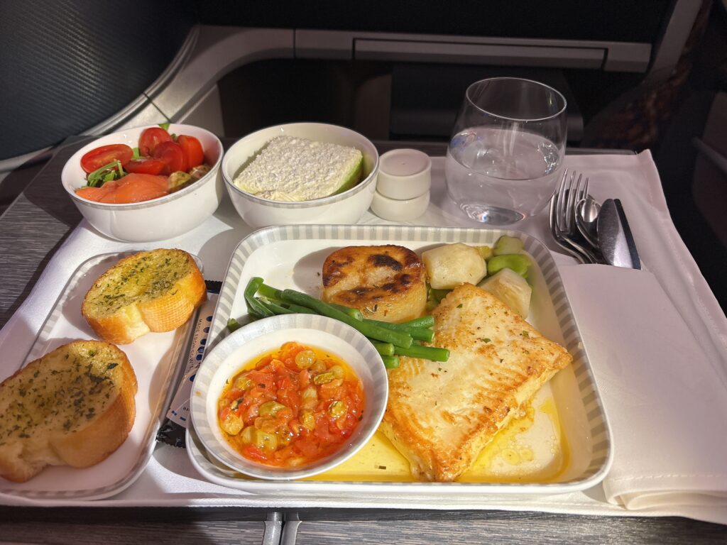 2025年7月にいただいたシンガポール航空の機内食