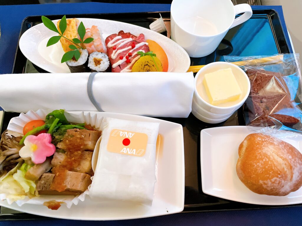 羽田→ソウル金浦線のビジネスクラス機内食