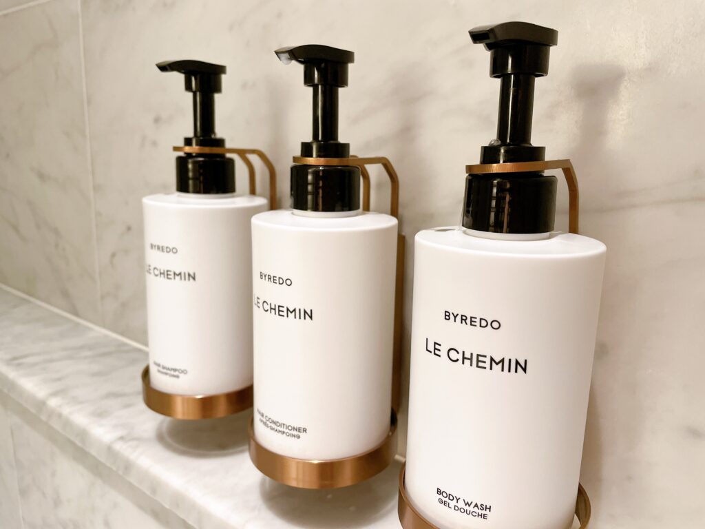 バイレードのバスアメニティ