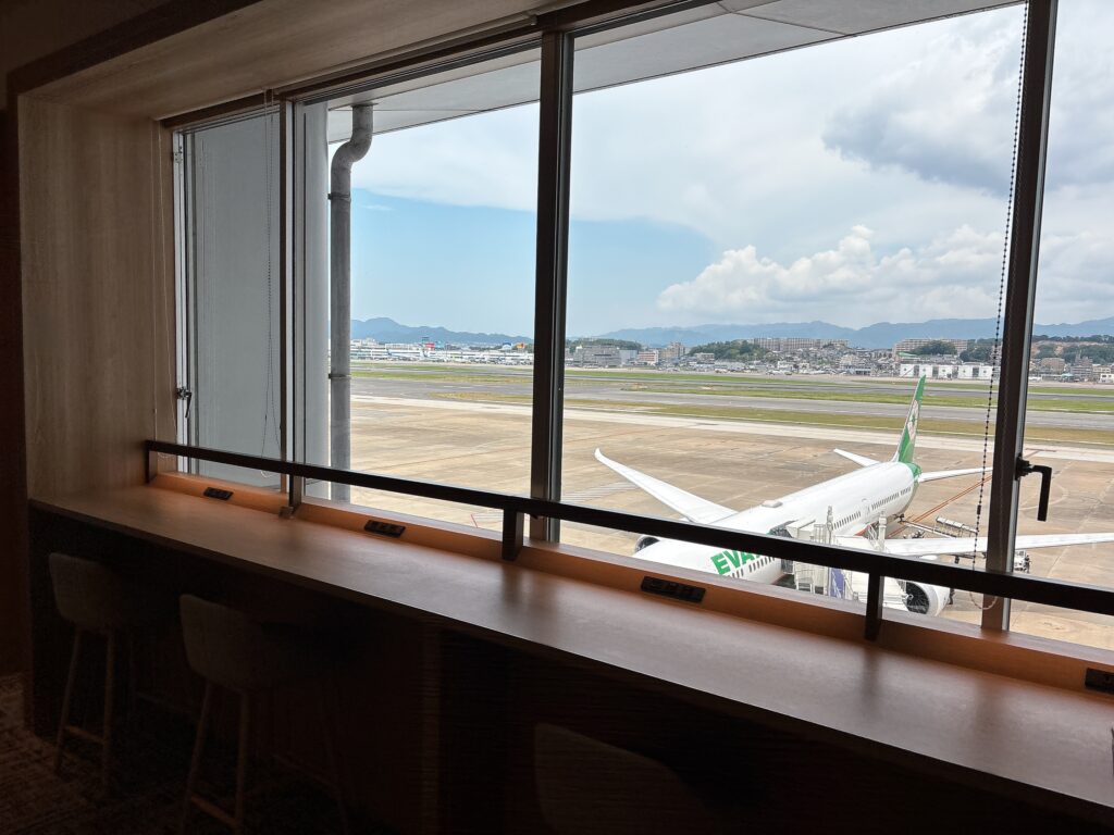 テーブル席からの眺め