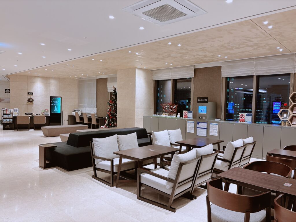 ホテルグレイスリー明洞のロビー