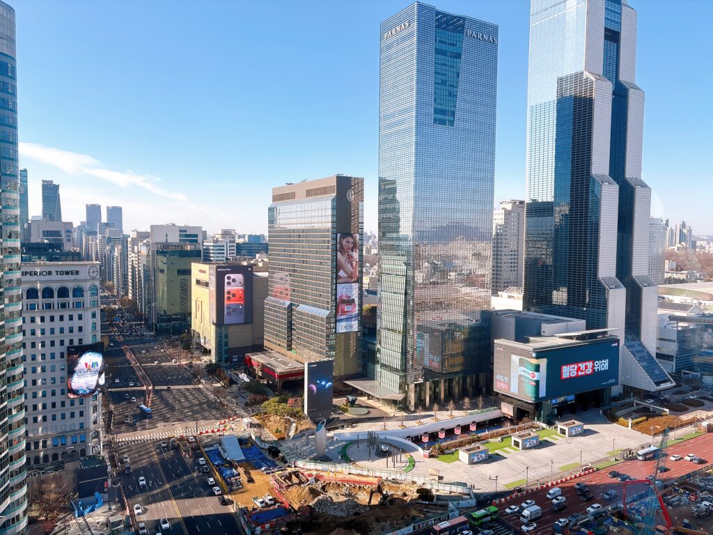 パークハイアットソウルからの街並み