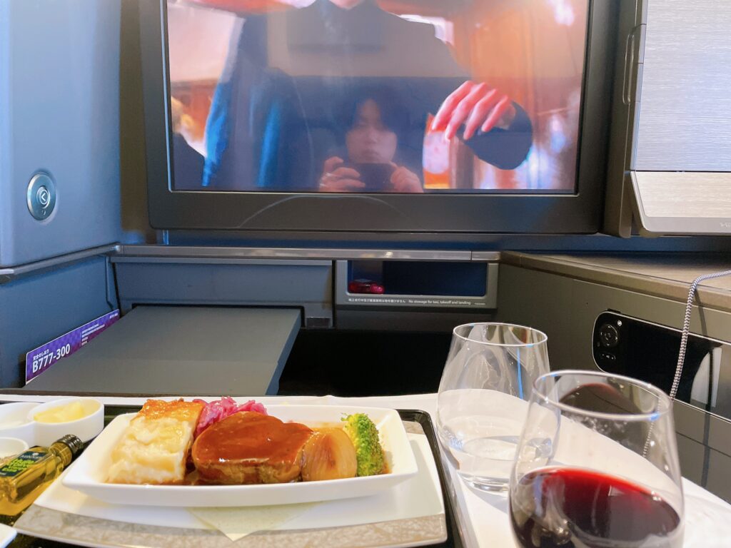 ANA 羽田-ロンドン線の機内食