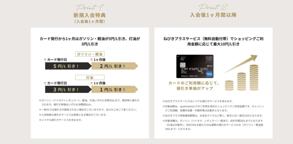 apollostation THE PLATINUMの新規入会キャンペーン