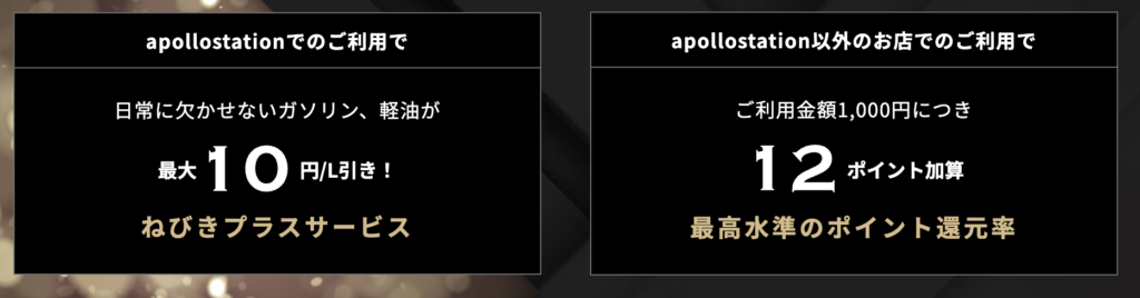 ガソリン割引のapollostation THE PLATINUMの新規入会キャンペーン