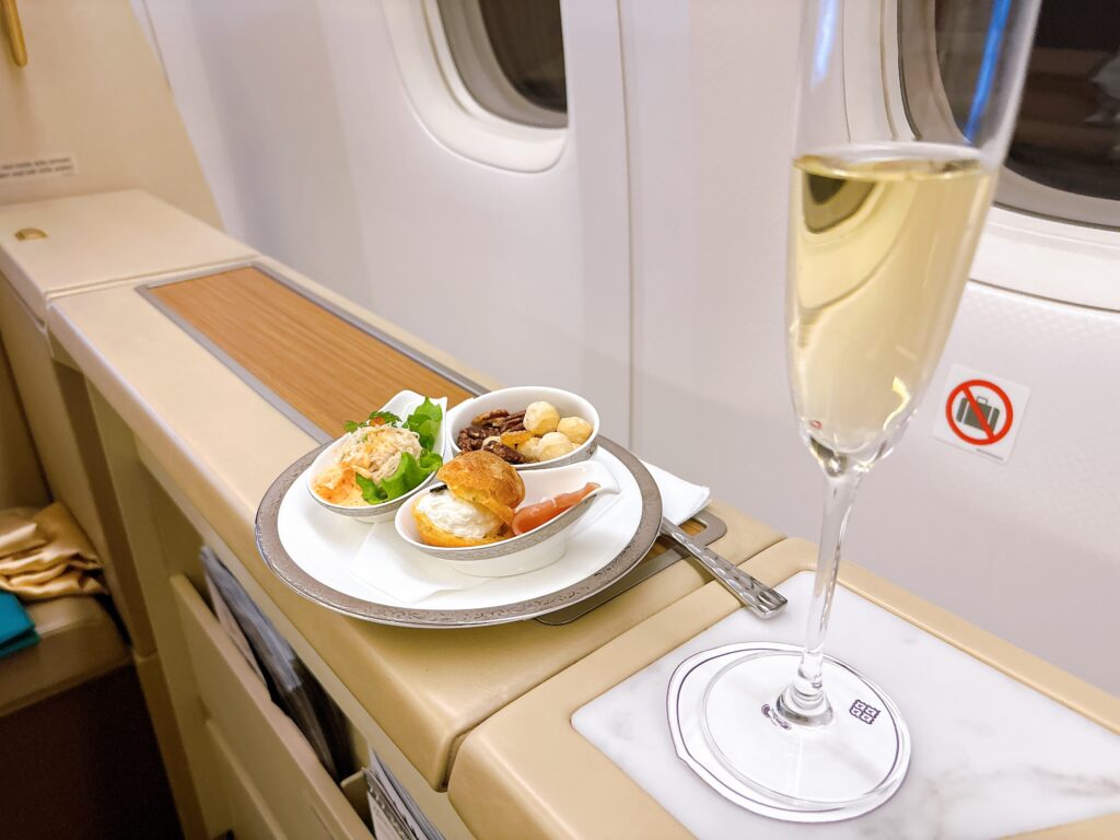 タイ航空ファーストクラスのアピタイザー