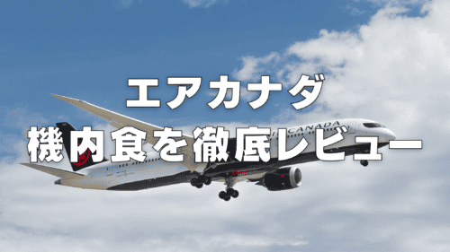 【2026年版】エアカナダの機内食はまずい？エコノミー・ビジネスクラス別に解説！