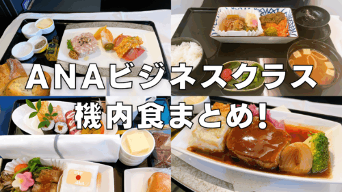 【2026年版】ANAビジネスクラスの機内食を短距離・中距離・長距離線別にブログ解説