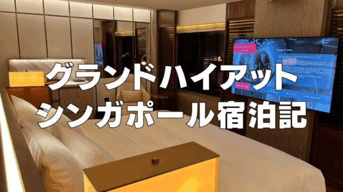 【宿泊記】グランドハイアットシンガポールの客室・クラブラウンジ・プールをブログレビュー