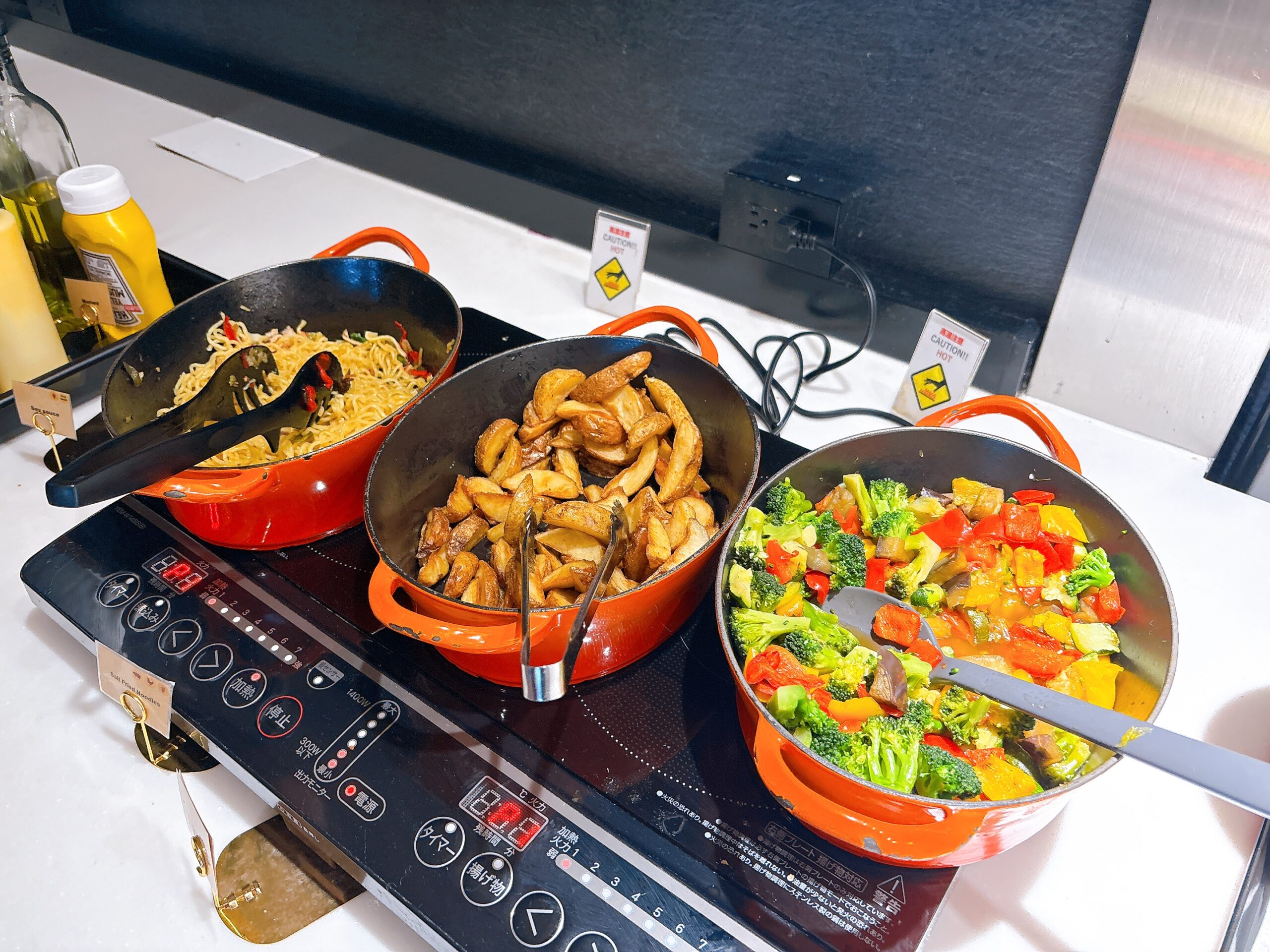 IASSSuperiorLounge希和(NOA)のビュッフェ台で提供されているメニュー