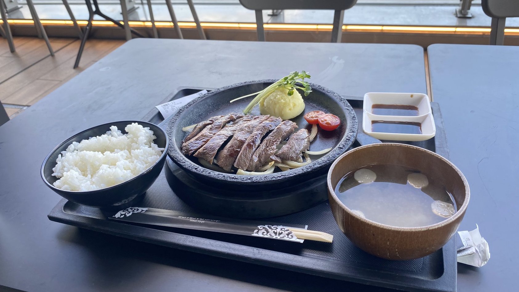 道頓堀くり田の牛ランプステーキ