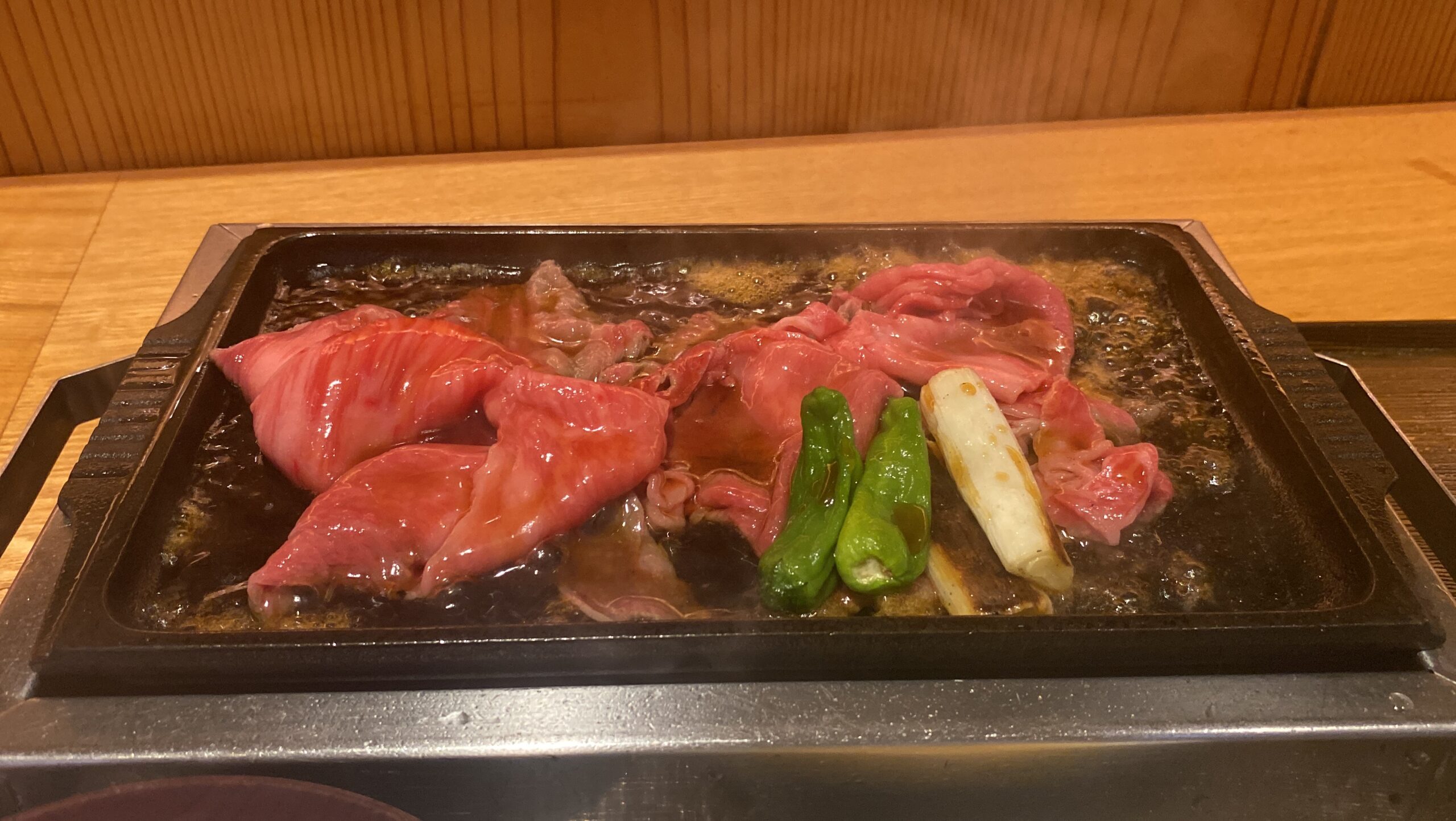 やきすきが焼かれている様子